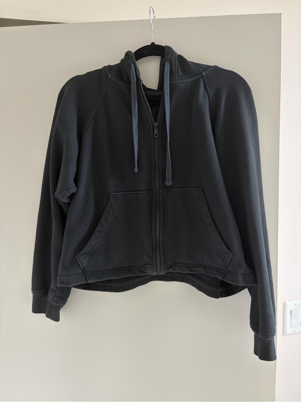 girlfriend collective Black Zip-Up Hoodie